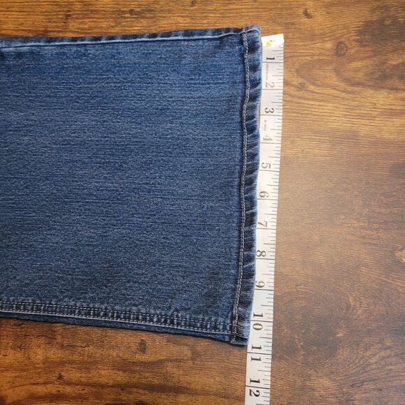 Maurices Jeans 22 S Relaxed Straight High Rise Medium Light Wash Stretch - Picture 9 of 10